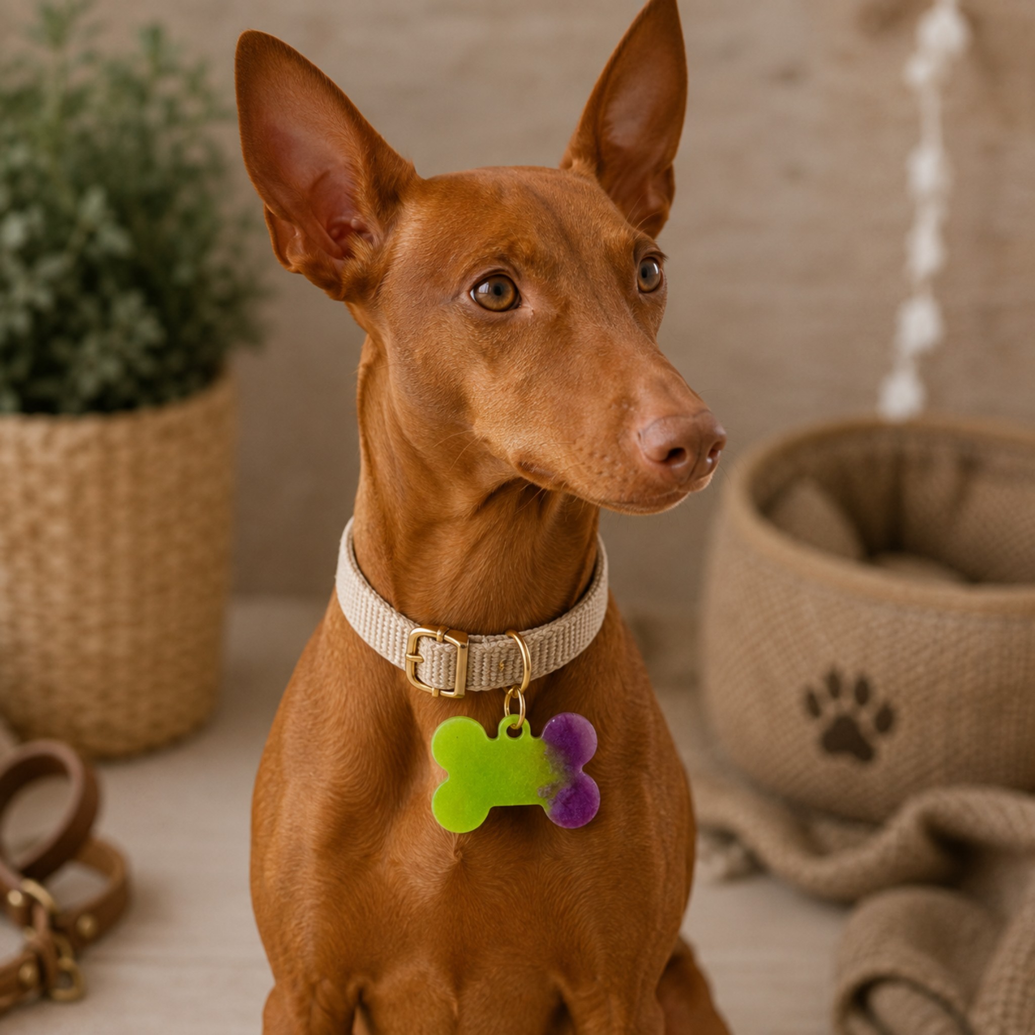 Medagliette Personalizzabili in Resina Glitter per Animali